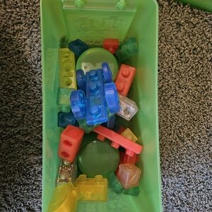 Vibrant Building Blocks Set with Storage